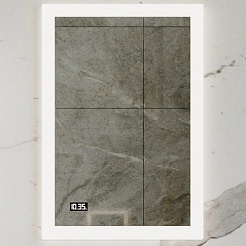 Бриклаер Мебель для ванной Берлин 60 белая с ручкой дуб золотой – фотография-10